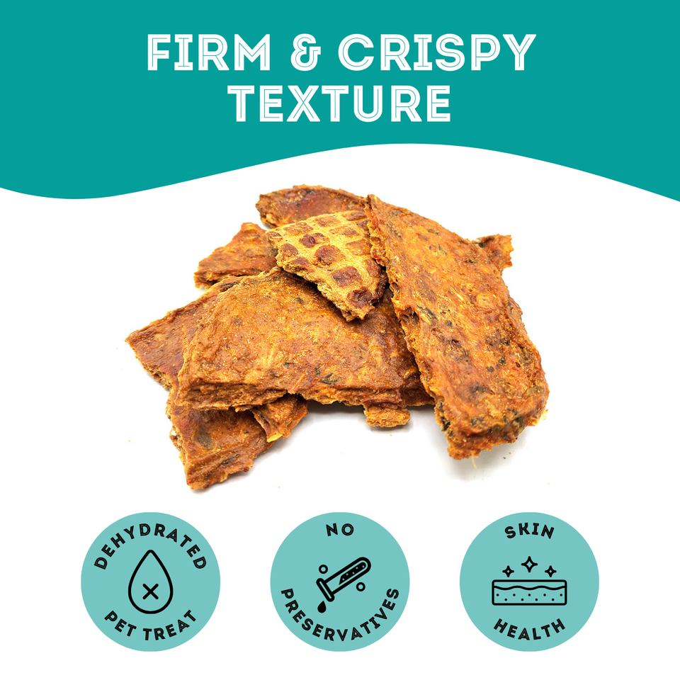 Premium Dehydrated Protein Salmon & Sweet Potato Treat For Dogs & Cats