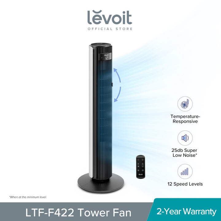 Levoit DC Tower Fan with  Temperature Sensor - Pre Order