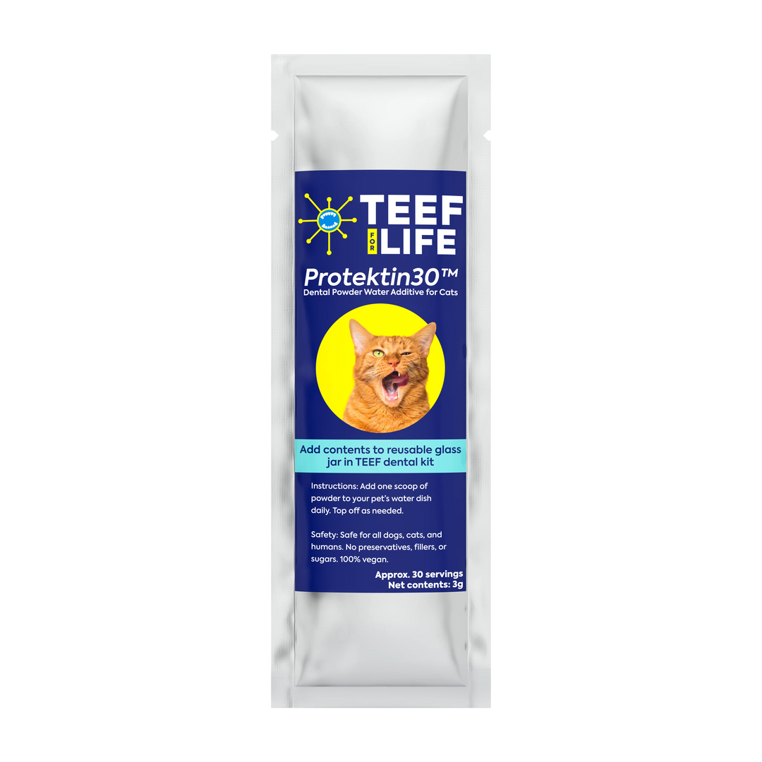 Refill Powder Packet: TEEF for Life - Protektin30™ Prebiotic Dental Powder for Cats