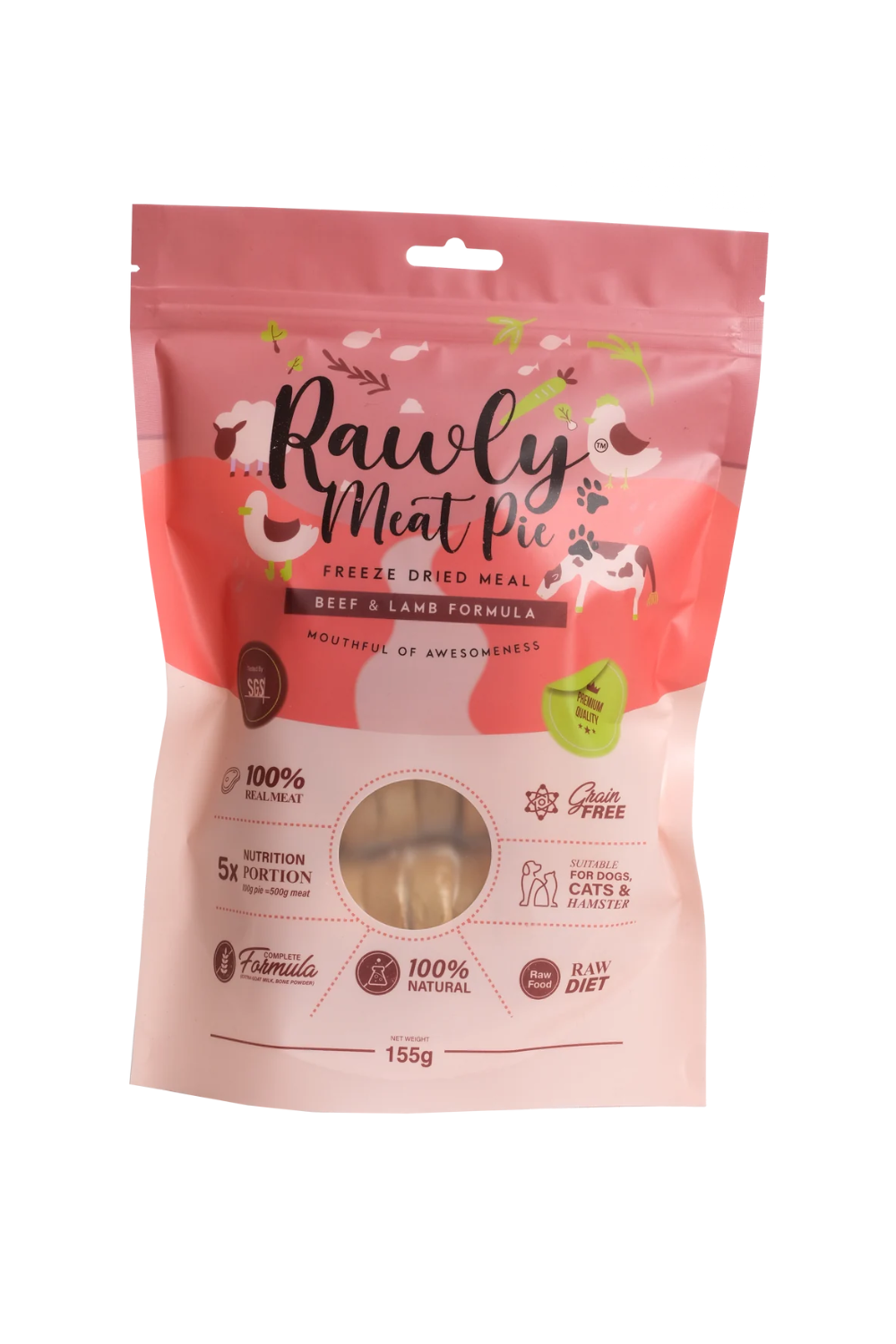Rawly Meat Pie | Beef & Lamb Formula