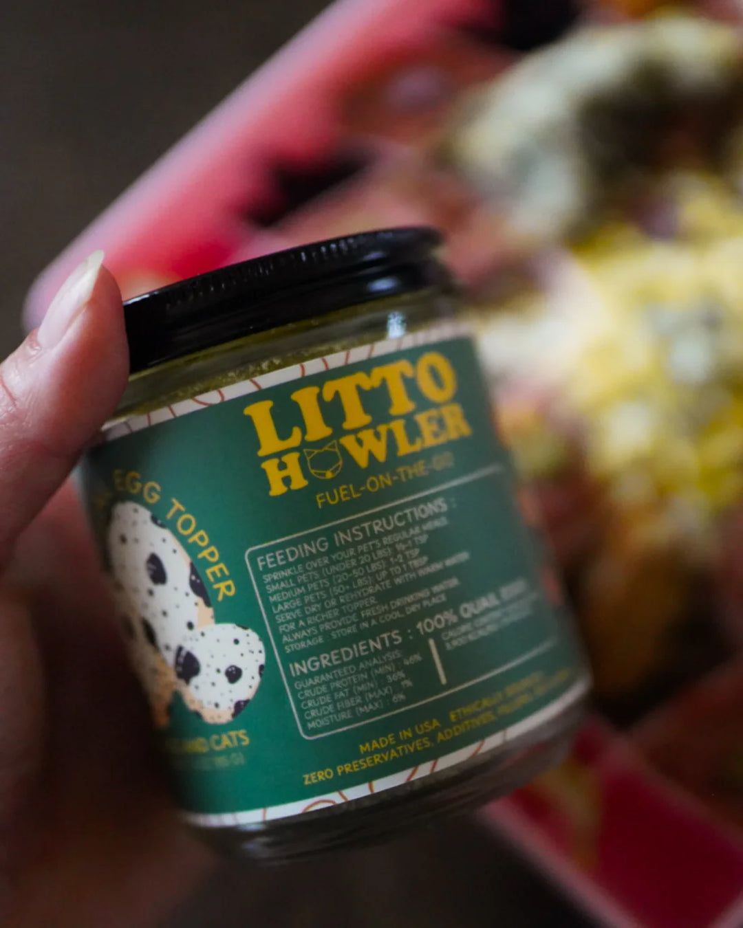 Freeze-Dried Quail Egg Topper | Litto Howler