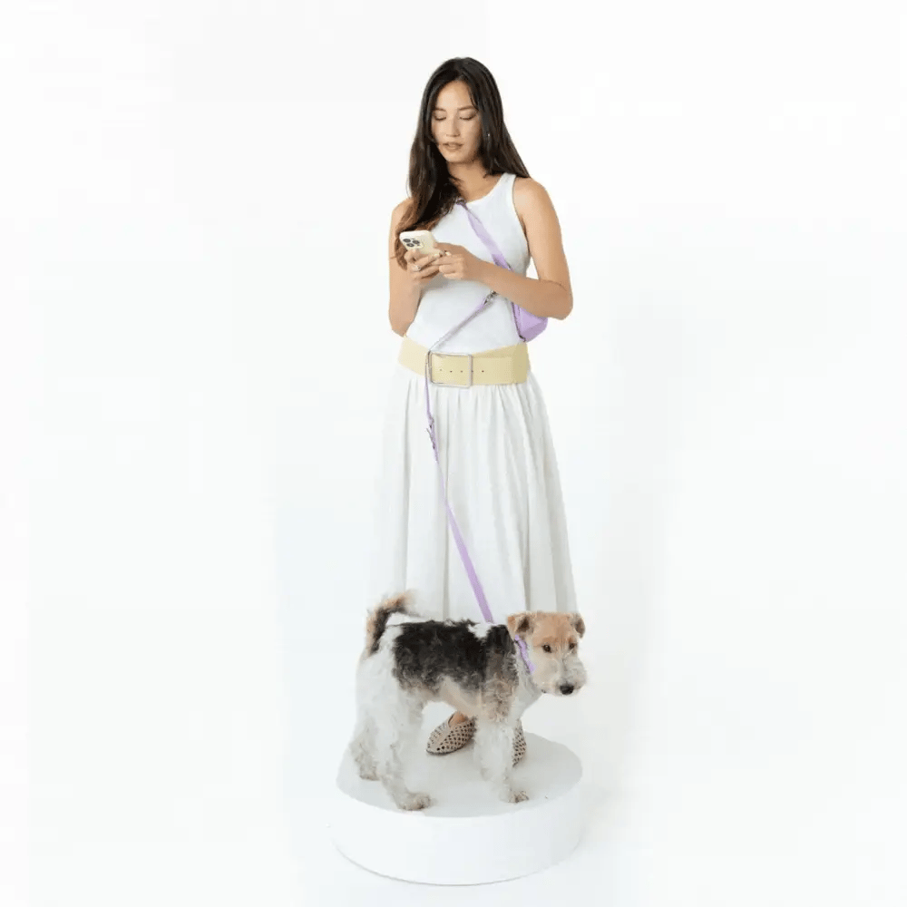 Hands-Free Dog Walking Bag with 4ft Leash