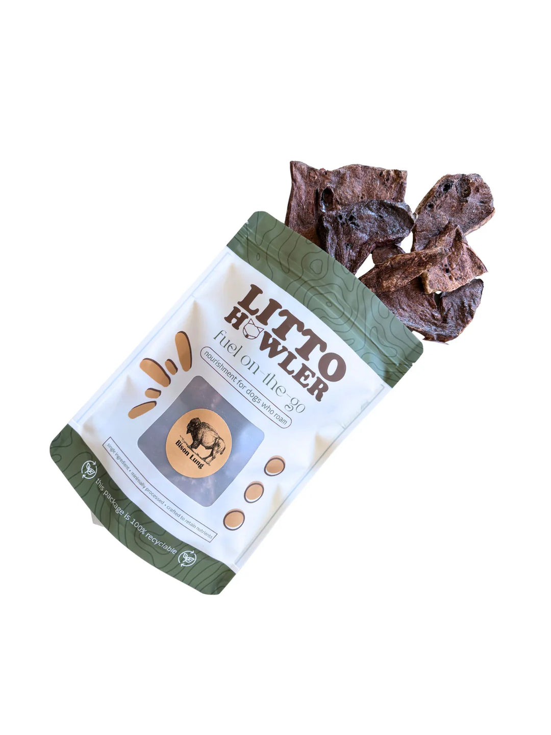 Dehydrated Bison Lung | Litto Howler