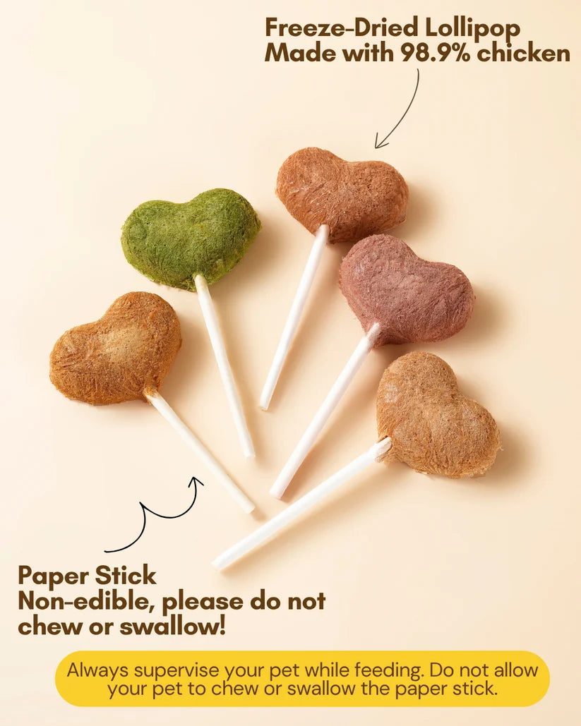 Freeze Dried Chicken Lollipops