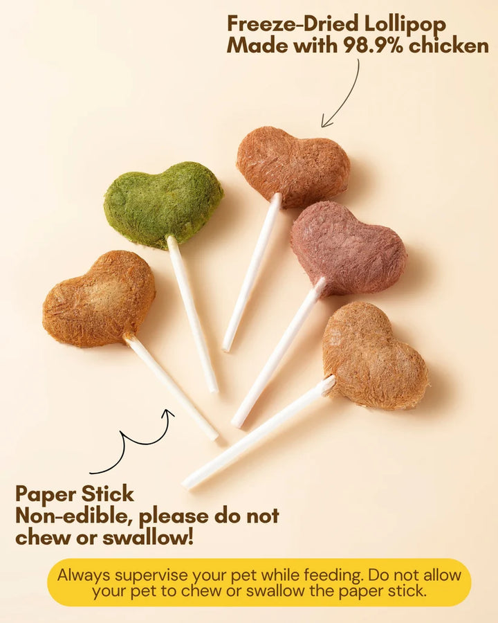 Freeze Dried Chicken Lollipops