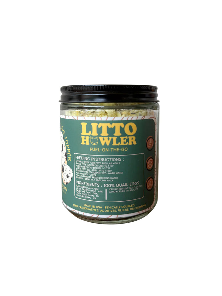 Freeze-Dried Quail Egg Topper | Litto Howler