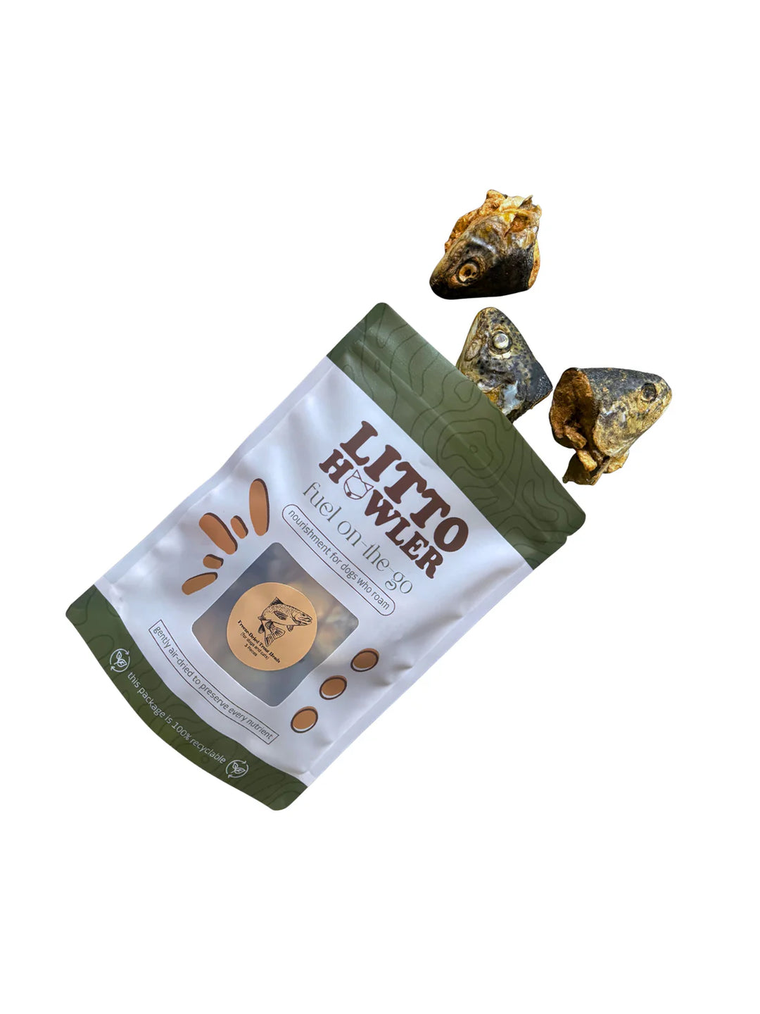 Freeze-Dried Trout Heads | Litto Howler