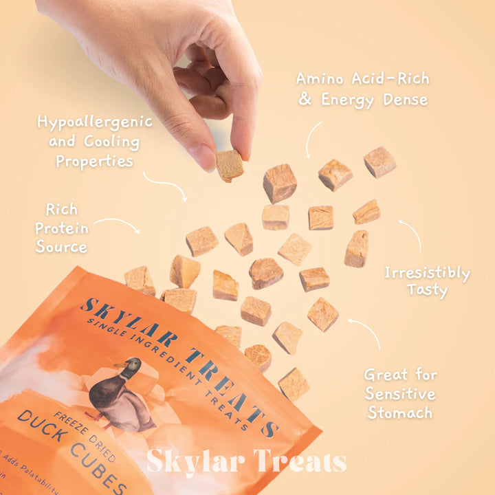 Freeze Dried Duck Cubes