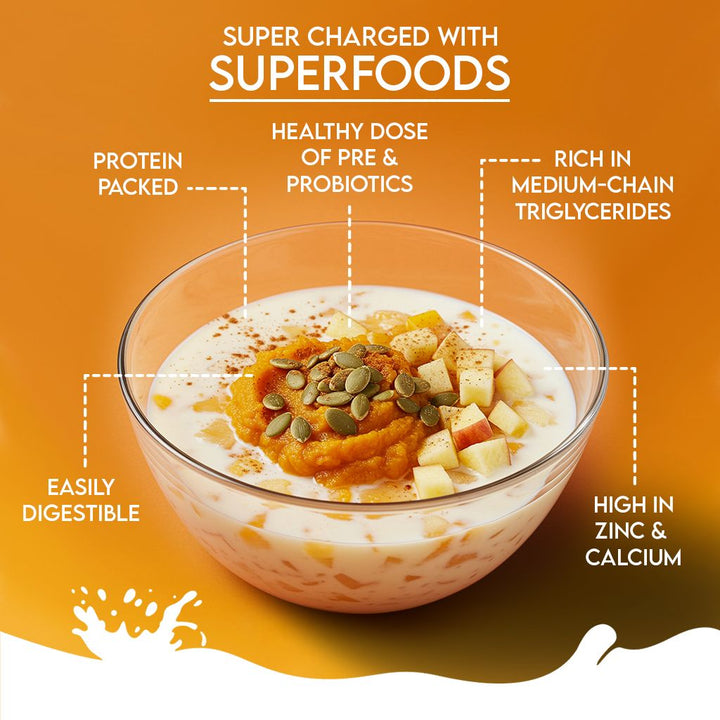 Goat Milk Powder with Pumpkin, Apple, Cinnamon & Pumpkin Seeds