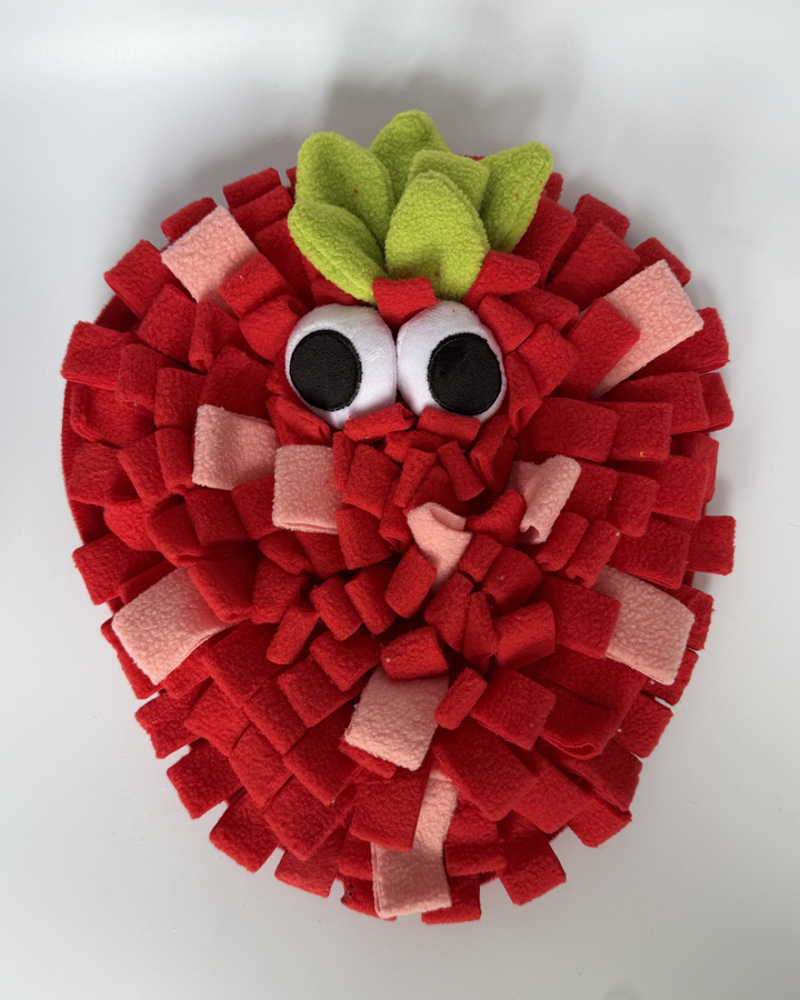 Red Strawberry Snuffle Mat