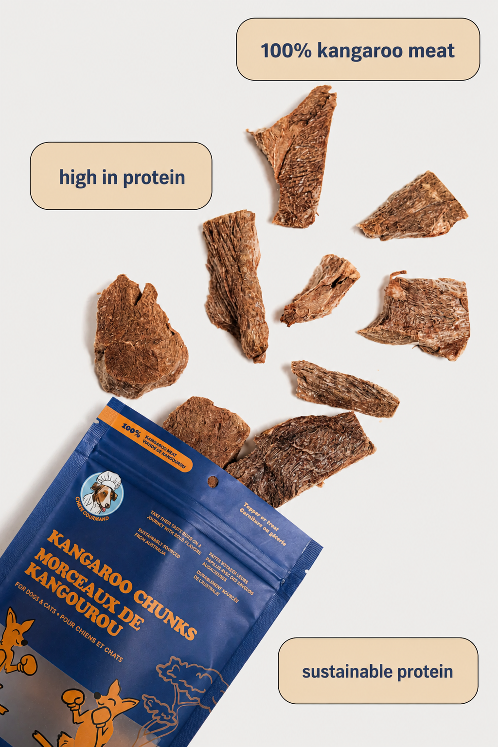 Freeze-Dried Kangaroo Meat