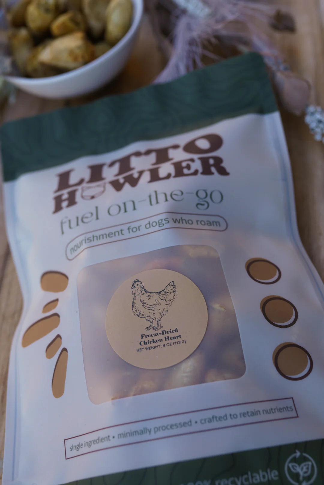 Freeze-Dried Chicken Heart | Litto Howler