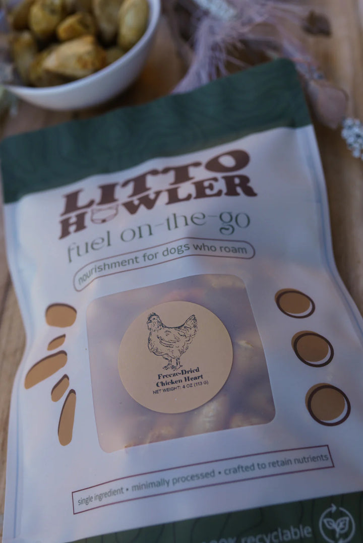 Freeze-Dried Chicken Heart | Litto Howler