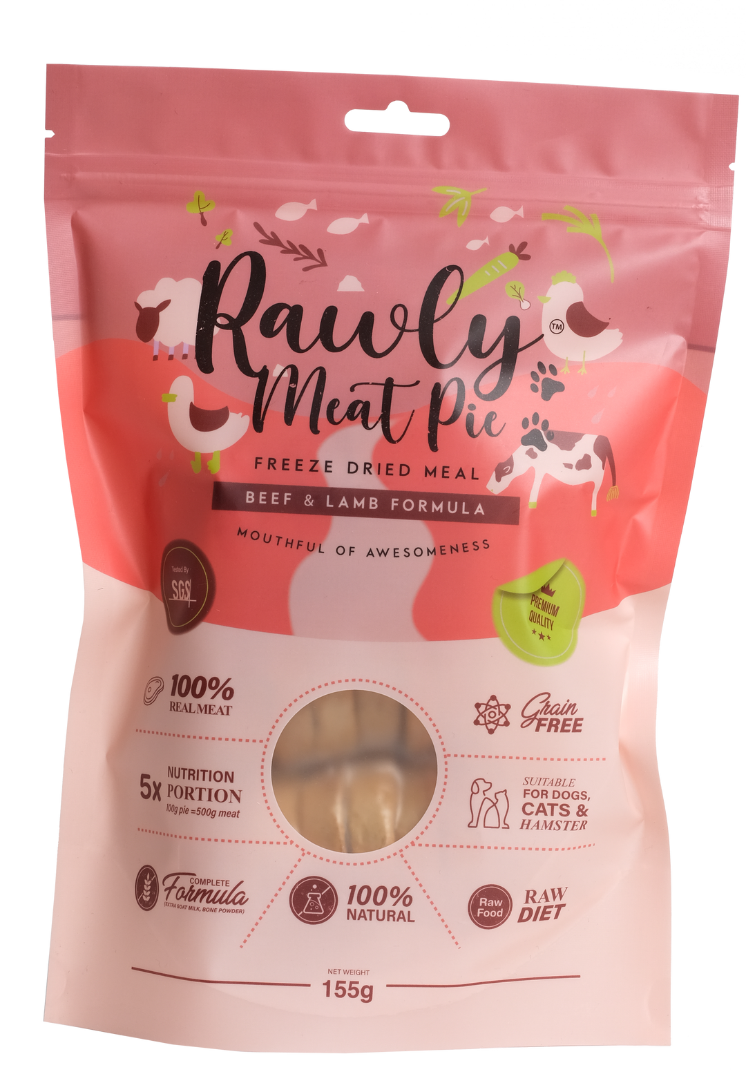 Rawly Meat Pie | Beef & Lamb Formula