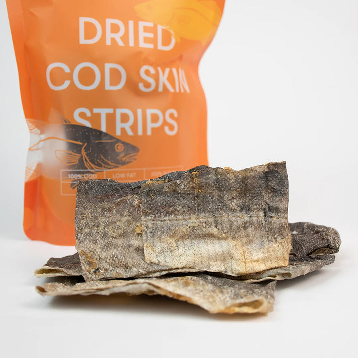 Dried Cod Skin Strips