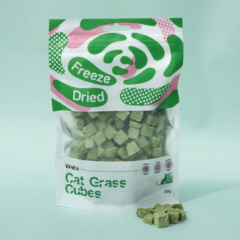 Freeze-Dried Cat Grass Cubes