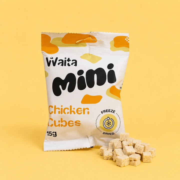 Freeze Dried Mini Chicken Cubes | Waita Pets
