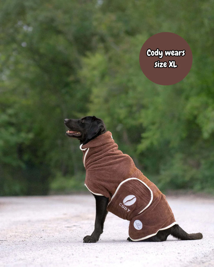 Dog Drying Coat | Espresso