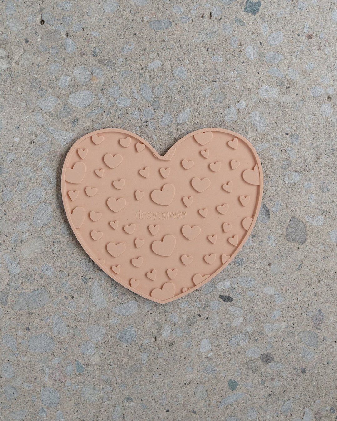 Blush Pink Heart Enrichment Lick Mat