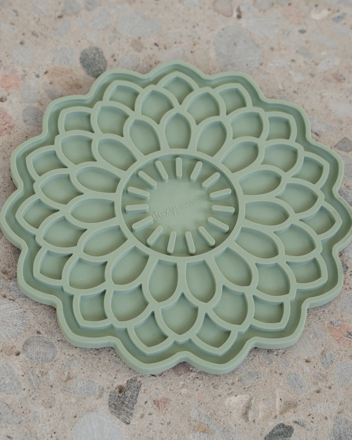 Sage Green Blooming Blossom Enrichment Lick Mat