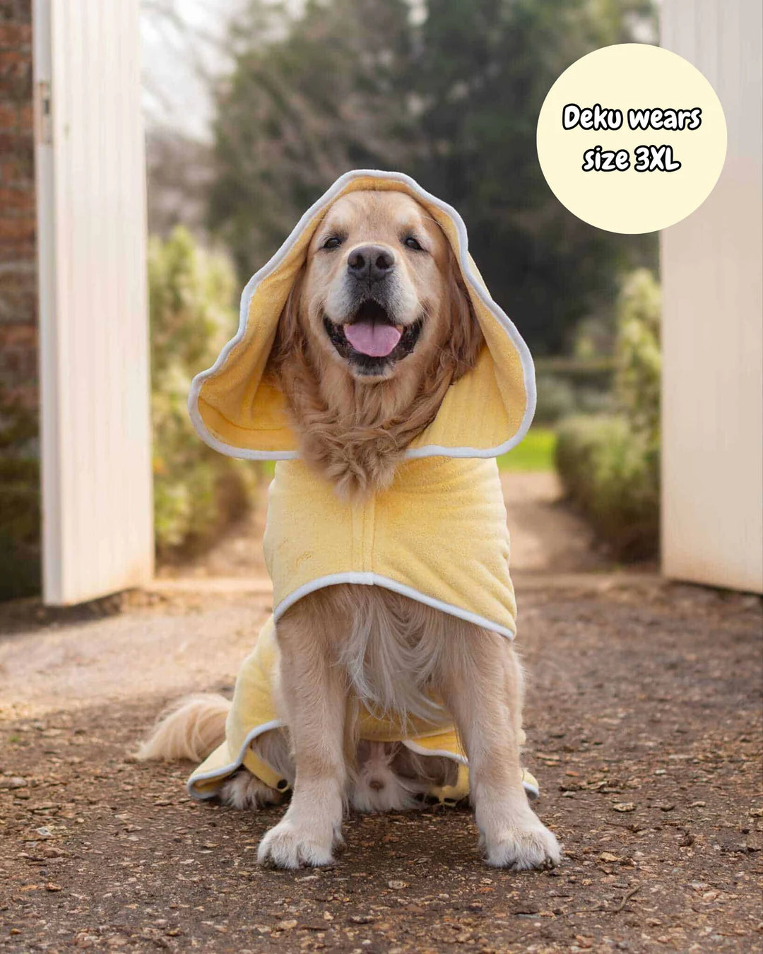 Dog Drying Coat | Butter Yellow