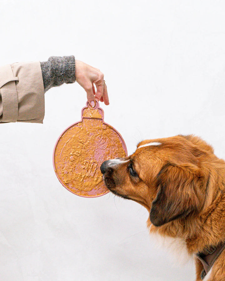 2 Piece Ornament Lick Mat & Spatula Set