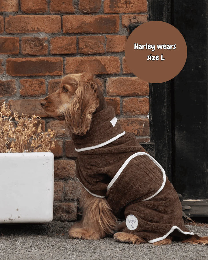 Dog Drying Coat | Espresso
