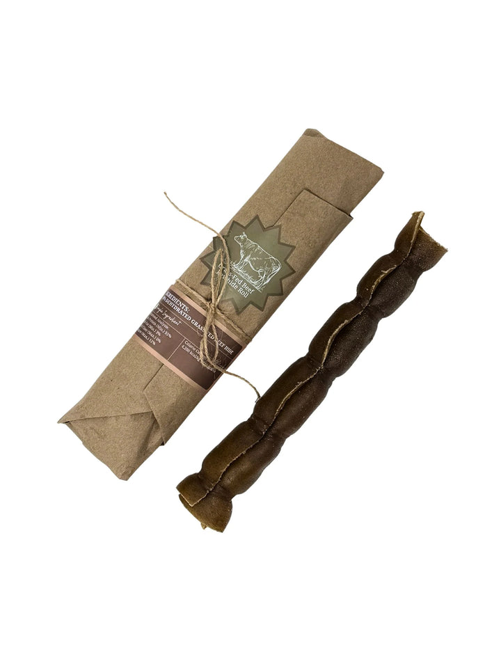Grass-Fed Beef Hide Roll Chew No Fur | Litto Howler