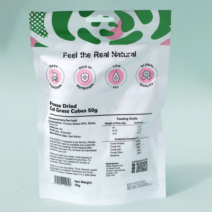 Freeze-Dried Cat Grass Cubes