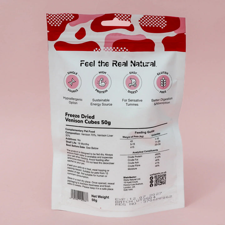 Freeze-Dried Venison Cubes