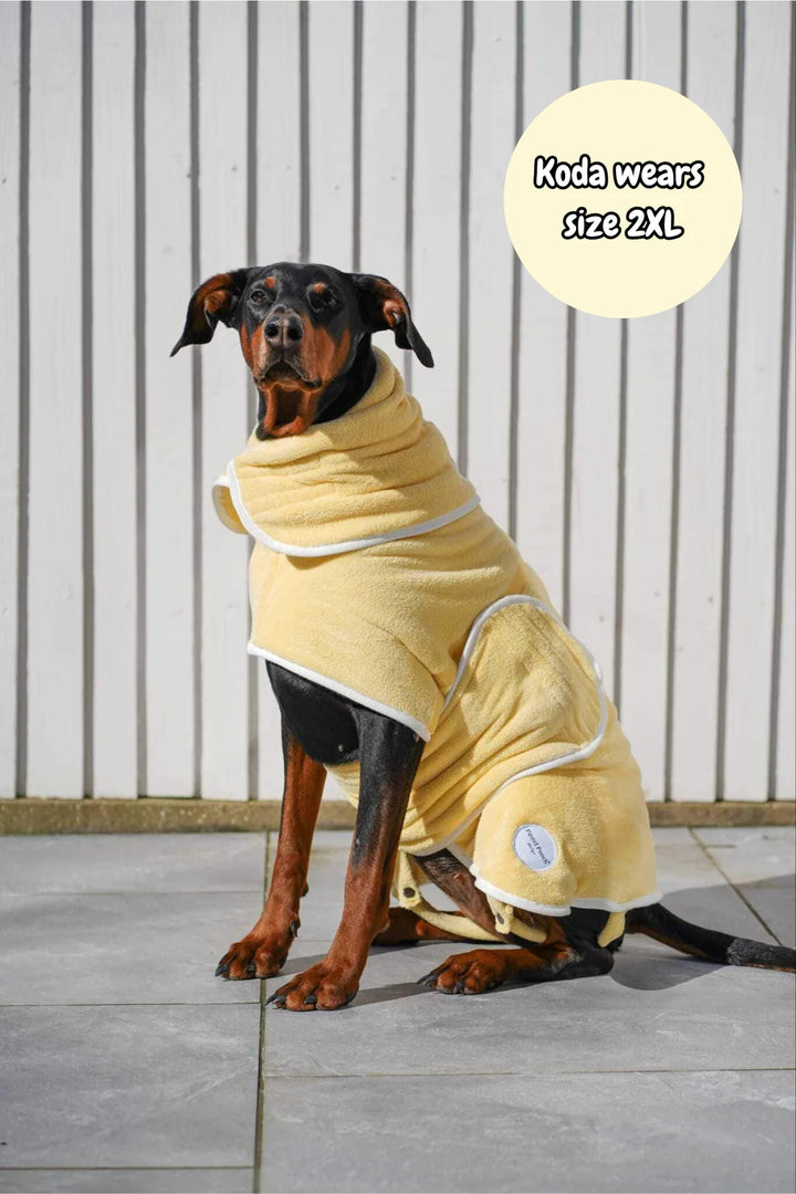 Dog Drying Coat | Butter Yellow