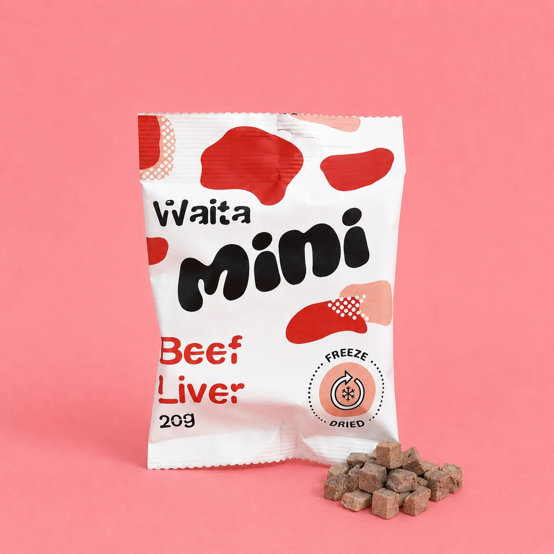 Freeze Dried Mini Beef Liver Cubes | Waita Pets