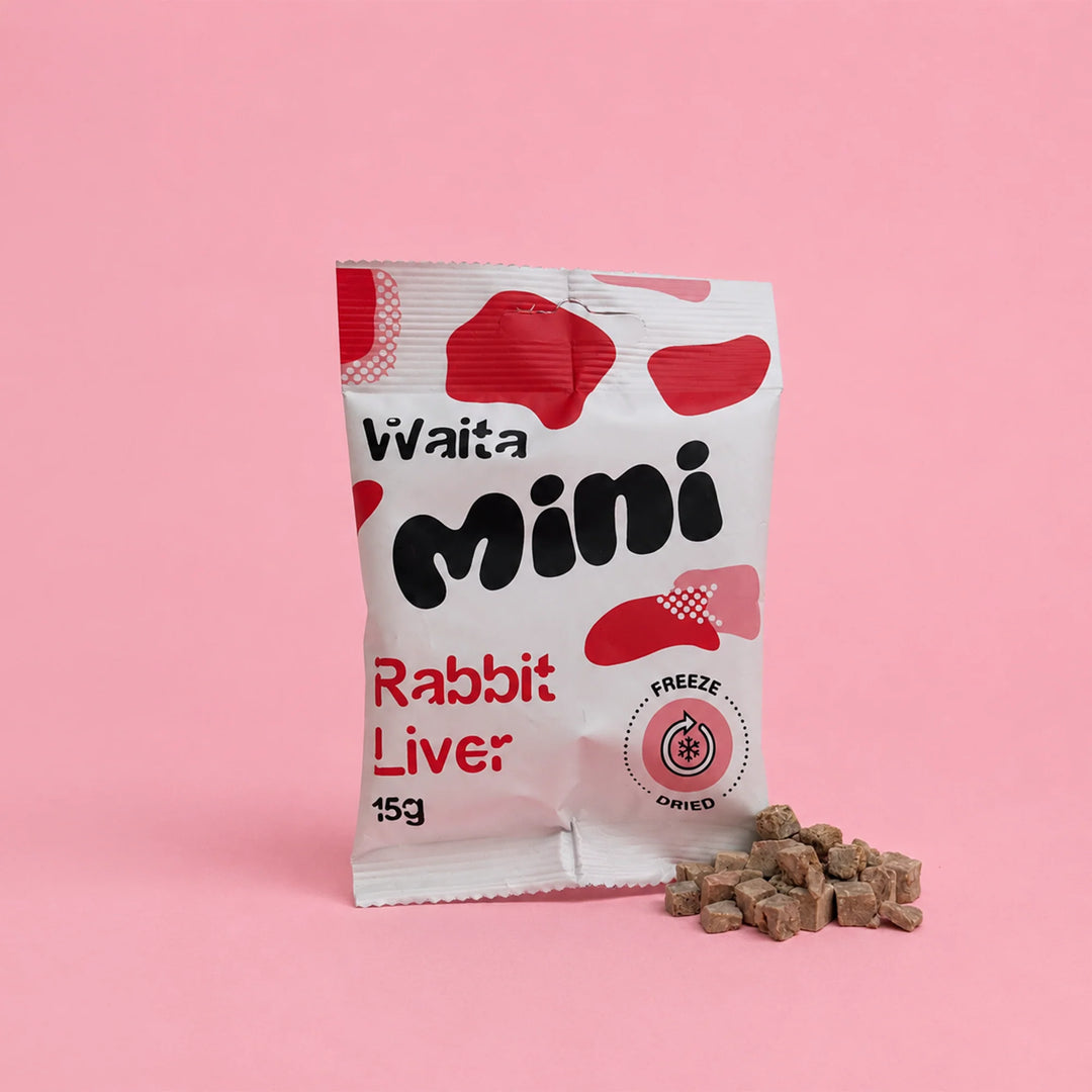 Freeze Dried Mini Rabbit Liver Cubes | Waita Pets