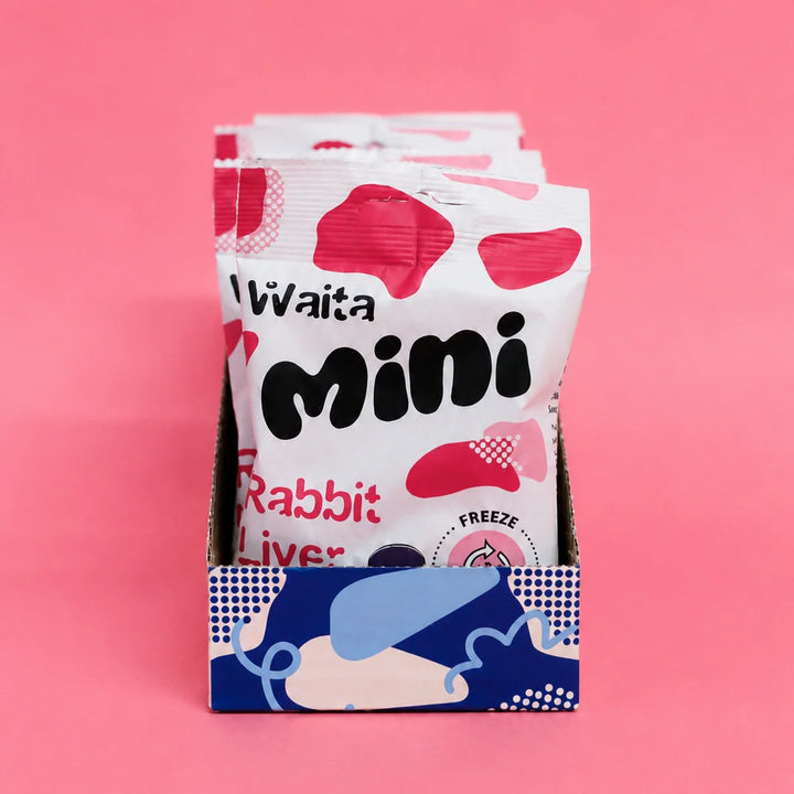 Freeze Dried Mini Rabbit Liver Cubes | Waita Pets