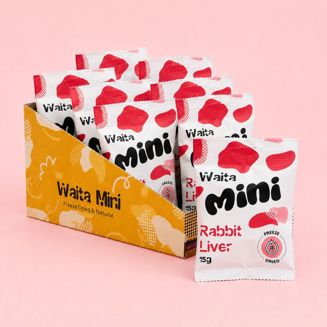 Freeze Dried Mini Rabbit Liver Cubes | Waita Pets