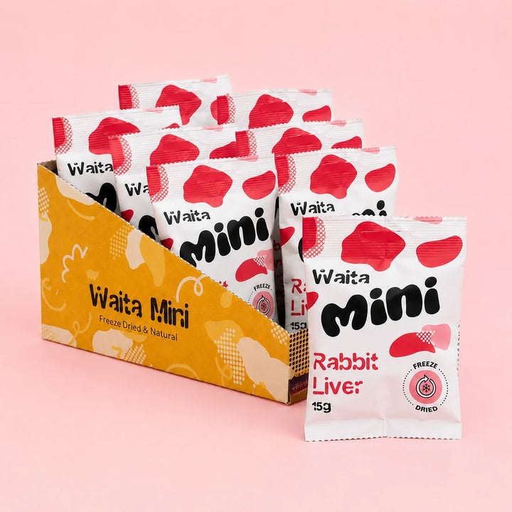 Freeze Dried Mini Rabbit Liver Cubes | Waita Pets