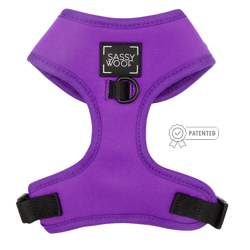 Dog Adjustable Harness | Neon Purple