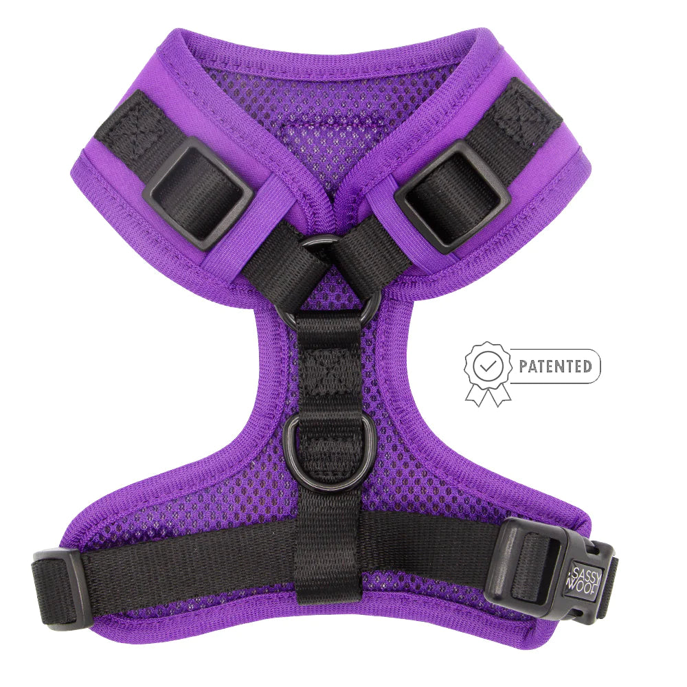 Dog Adjustable Harness | Neon Purple