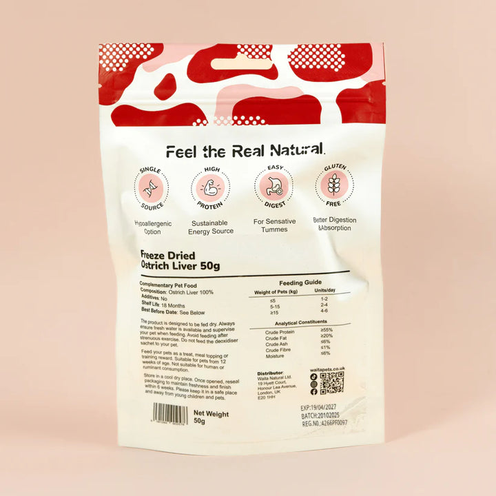 Freeze Dried Ostrich Liver