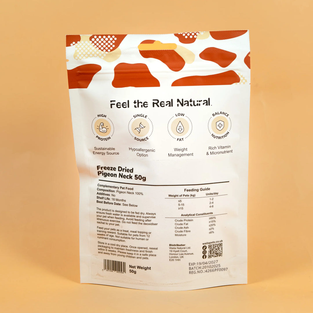 Freeze Dried Pigeon Neck