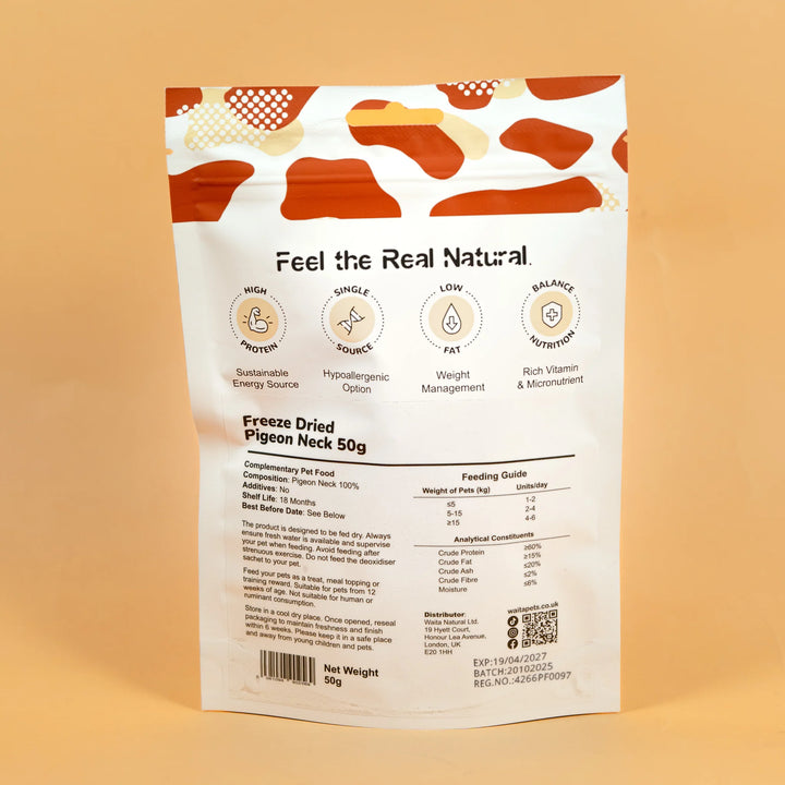 Freeze Dried Pigeon Neck
