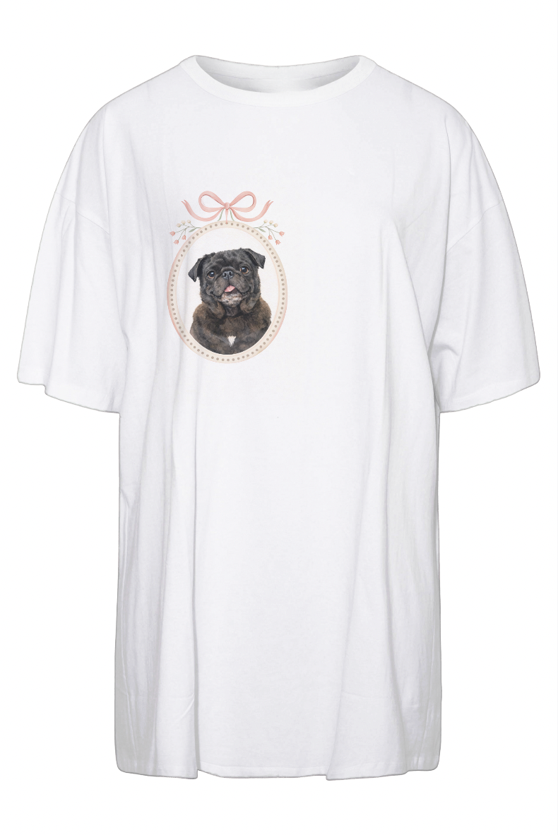 Personalised Oversized T-shirt | White