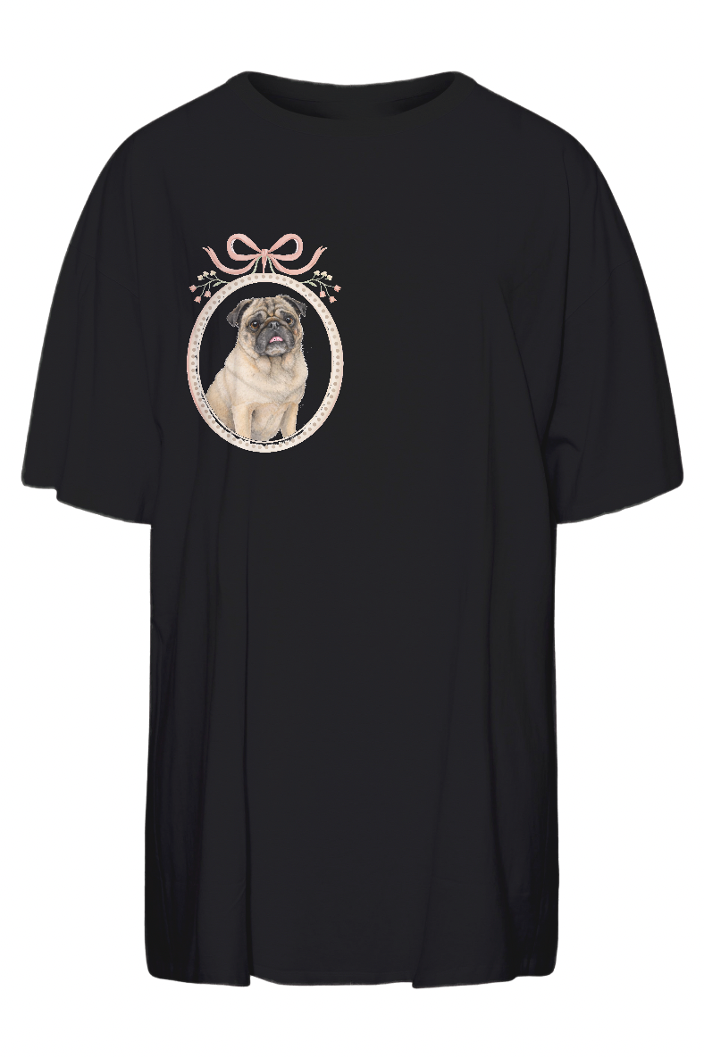 Personalised Oversized T-shirt | Black