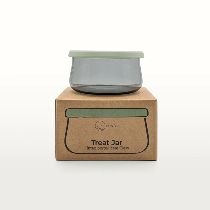 Tinted Glass Treat Jar