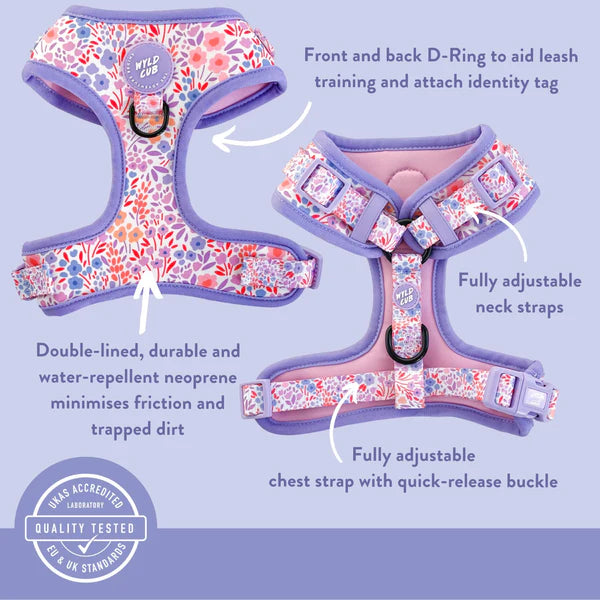 Adjustable Dog Harness | Notting Hill Lilac