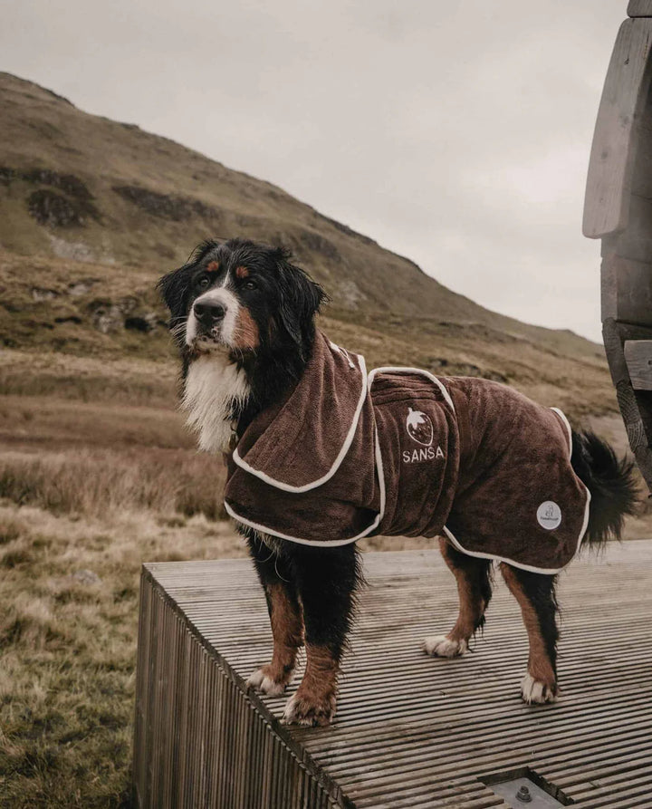 Dog Drying Coat | Espresso
