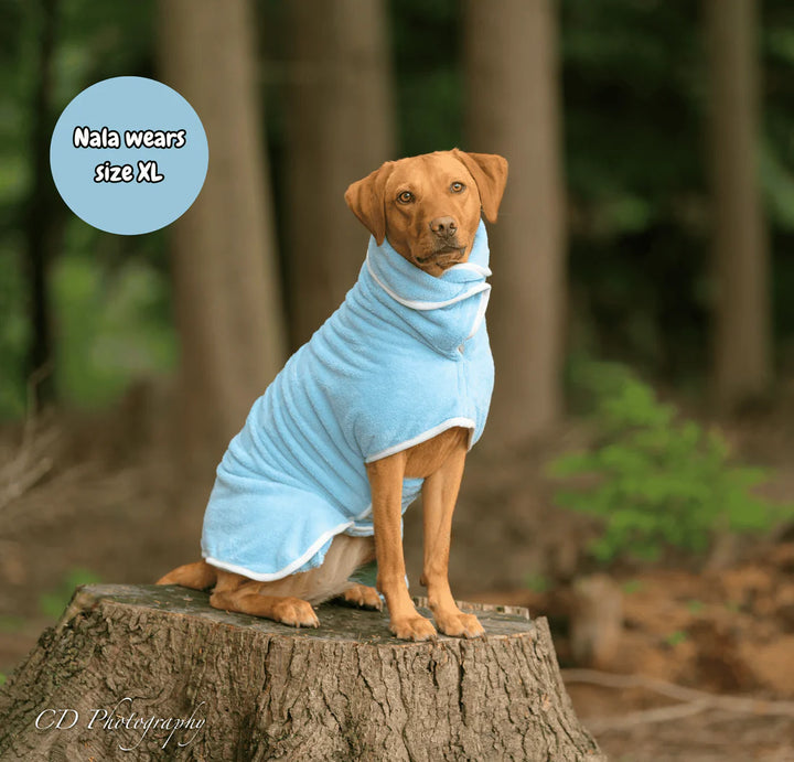 Dog Drying Coat | Candy Floss Blue