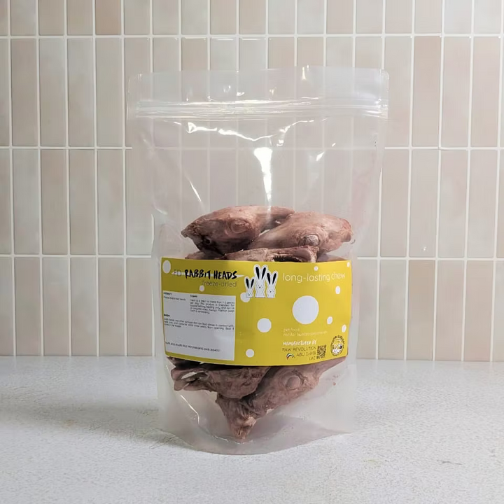 Freeze-Dried Rabbit Heads