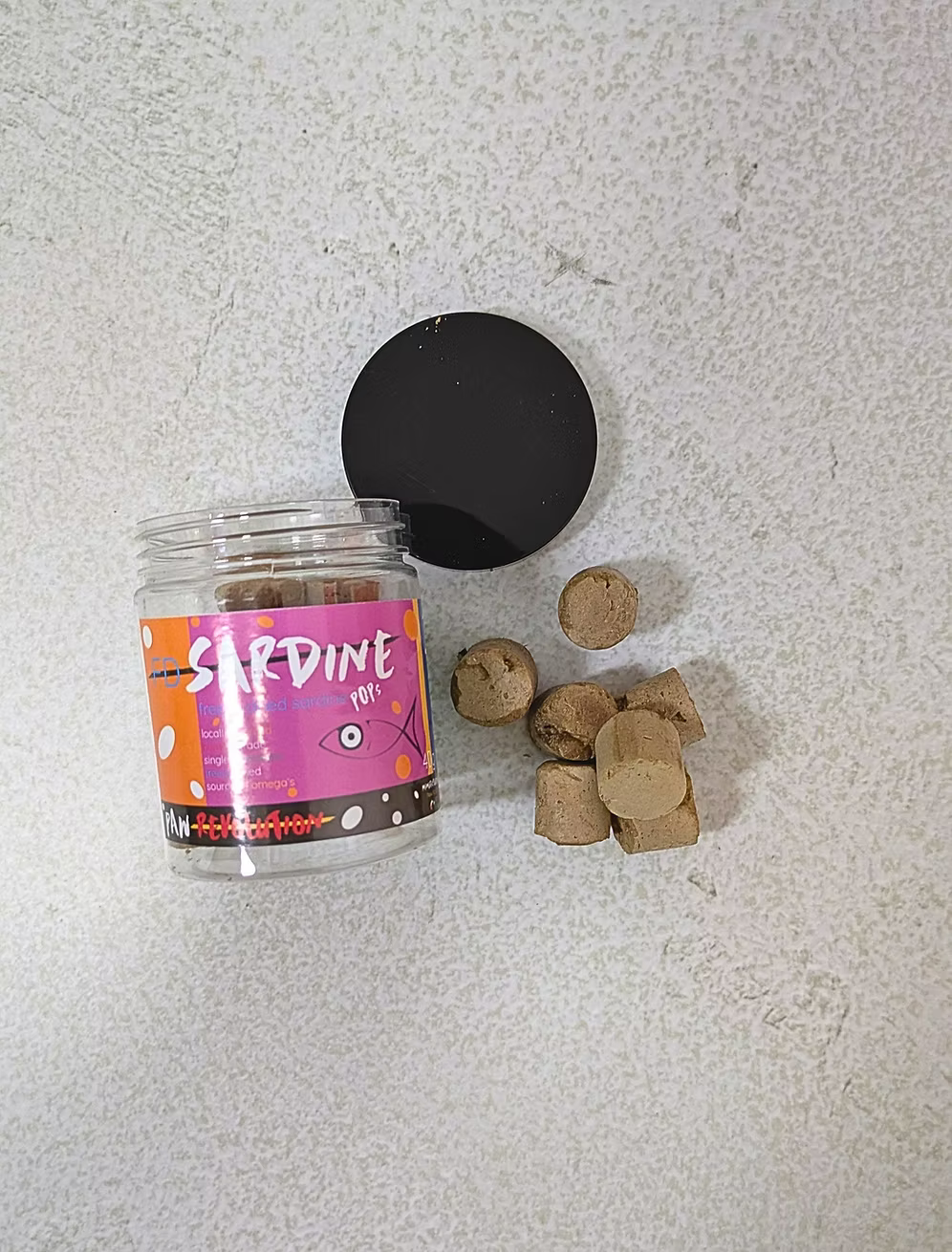 Freeze-Dried Sardine Pops