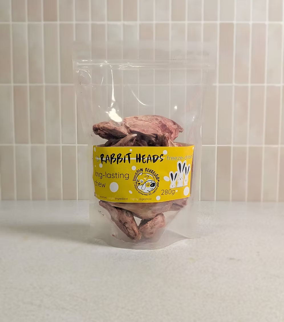Freeze-Dried Rabbit Heads